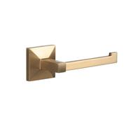 TATAY Porta Carta Igienica Senza o Con Fori | Include Kit Glue&Fix (resiste fino a 10kg) e Viti | 100% Inossidabile | Portarotolo Carta Igienica da Parete | 12x4,5x12cm - Modello Iconik - Oro
