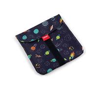 TATAY Porta Merenda per Bambini Riutilizzabile, Ideale per Porta Panino o Snack, Adattabile, Facile da pulire, Senza BPA, Personalizzabile. Pianeti. Dimensioni 18 x 0,3 x 18 cm