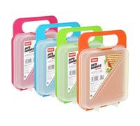 Tatay Scatola per il pranzo, Senza BPA, riutilizzabile, lavabile in lavastoviglie e adatto al microonde, congelamento fino a -40 grC, 1 unità, colori assortiti, misure 14 x 4 x 18 cm