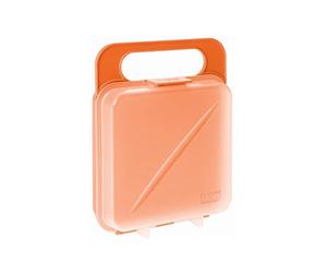 TATAY Porta Sandwich, Senza BPA, Riutilizzabile, Sicuro in Lavastoviglie e Microonde, Congelamento fino a -40º, 1 unità, Arancione. Dimensione 14 x 4 x 18 cm