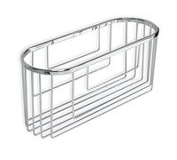 TATAY Porta Sapone per Doccia Mensola Ovale in Ottone | Include Viti | Supporta 5 kg | Compatibile con Sistema Senza Fori | Resistente all’Umidità | Design Moderno | 11 x 13 x 30 cm - Modello Krom