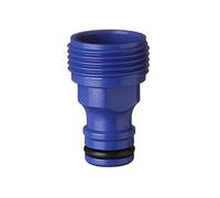 TATAY Raccordo Rubinetto Maschio 3/4" Top Line, Connetore Universale, Regolatore, Protezione solare, Installazione facile, Blu