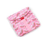 TATAY Porta Merenda per Bambini Riutilizzabile, Ideale per Porta Panino o Snack, Adattabile, Facile da pulire, Senza BPA, Personalizzabile. Arcobaleno. Dimensioni 18 x 0,3 x 18 cm