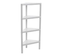 TATAY Scaffale Angolare Bagno a 4 Ripiani | Resistente all’Umidità | Inclusi Vit
