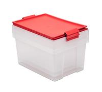 TATAY Scatola con Coperchio 37x51x26 cm Design Impilabile Plastica Senza