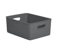 TATAY Cestino Portaoggetti Baobab, 15L di Capacita, Polipropilene, Senza BPA, Grigio, Dimensione 29,4 x 38,5 x 16 cm