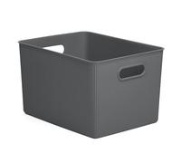 TATAY Cestino portaoggetti Baobab, 22L polipropilene senza BPA, grigio 29,4x38,5x23 cm