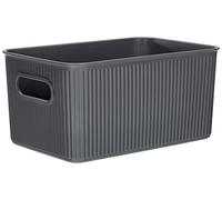 TATAY Cestino Portaoggetti Baobab, 5L di Capacita, Polipropilene, Senza BPA, Grigio, Dimensione 18,1 x 27,2 x 13 cm