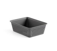 TATAY Organizer Cassetti A6 Bohol | Cestino Portaoggetti | Design Minimalista Funzionale | Ordine Casa e Ufficio | Plastica Riciclata senza BPA | 12,5x16,5x5,5 cm, Grigio