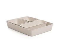 TATAY Organizer Cassetti Baobab | Set da 5: 2xA6 + A5 + A4 + Slim | Cestino Portaoggetti | Design Elegante Funzionale | Ordine Casa e Ufficio | Plastica 100% Riciclata senza BPA, Ecohome
