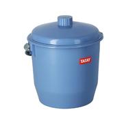 TATAY Secchio con Coperchio e Manico 17L | Design Compatto e Funzionale | Ideale per Pulizie e Raccolta Acqua | Uso Interno ed Esterno | Plastica Resistente Senza BPA | 35x33x36 cm, Blu