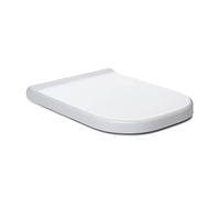 TATAY Sedile per WC a caduta controllata, design leggermente squadrato, realizzato in PP antibatterico, finitura bianca lucida. Altamente resistente agli urti.