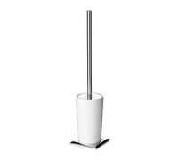 TATAY Spazzolone Bagno WC | Acciaio Inox e Zamak | Scopino Bagno WC 100% Inox | Design Moderno e Minimal | 8,5 x 8,5 x 37,5 cm - Collezione Ronda - Bianco