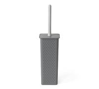 TATAY Scopino da bagno Bohol, 100% Materiale riciclato, vasca con Interno in Polipropilene, Spazzola Nera, Senza BPA, Grigio Antracite. 9,6 x 9,6 x 37,5 cm