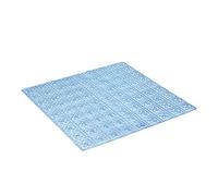TATAY Tappetino Antiscivolo da Doccia o Vasca, di PVC con Ventose, Resistente a muffe e microbi, antibatterico, Design Barcelona, Blu, Dimensione 54 x 54 cm