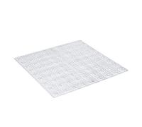 TATAY Tappetino Antiscivolo da Doccia o Vasca, di PVC con Ventose, Resistente a muffe e microbi, antibatterico, Design Barcelona, Traslucido, Dimensione 54 x 54 cm