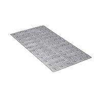 TATAY Tappetino Antiscivolo da Doccia o Vasca, di PVC con Ventose, Resistente a muffe e microbi, antibatterico, Design Barcelona, Grigio, Dimensione 72 x 36 cm