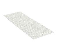 TATAY Tappetino Antiscivolo da Doccia o Vasca, di PVC con Ventose, Resistente a muffe e microbi, antibatterico, Design Pesci, Bianco Pergamo, Dimensione 97 x 36 cm