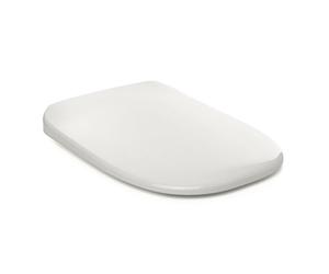 TATAY Tavoletta WC in Duroplast Compatibile con Dama Retro | Chiusura Rallentata | Sgancio Rapido e Pulizia Facile | Alta Resistenza e Antibatterico | Forma Quadrata - Modello LDY+ - Bianco