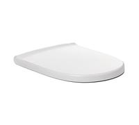 Tatay Optima Merida Sedile WC Universale, Termoplastico, Forma D, Imbottito Anticaduta, Sfoderabile, Antibatterico, Installazione Facile, Bianco, Misura 44 x 35,5 cm