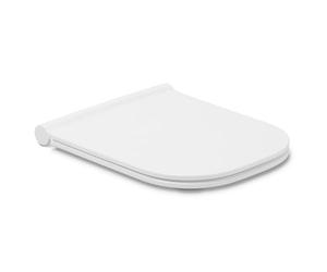 TATAY Tavoletta WC Universale Compatibile con Gap Square Compact | Chiusura Ammortizzata Soft-Close | Rimozione Rapida | Per WC Quadrato | Termoplastica Antibatterica | Slim - 34,5x43 cm - G-Compact