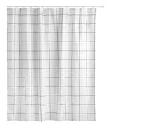 TATAY Tenda Doccia Nero Design Moderno Tessuto Poliestere Resistente