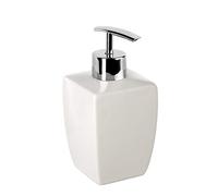 TATAY Thai, Dosatore per Sapone Liquido, Ceramica, Bianco, 7,5 x 7,5 x 15 cm