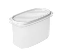 Tatay Top Flex - Contenitore ermetico ovale da 1,2 l con chiusura a scatto. Bianco