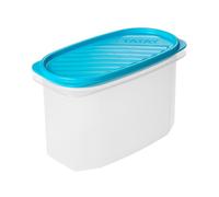 Tatay Top Flex - Contenitore ermetico ovale da 1,2 l con chiusura a scatto. Turchese