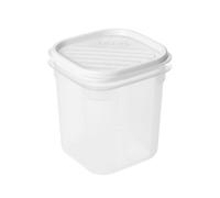 Tatay Top Flex - Contenitore ermetico quadrato alto da 0,7 l con chiusura a scatto. Bianco