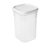 Tatay Top Flex - Contenitore ermetico quadrato alto da 1 l con chiusura a scatto. Bianco