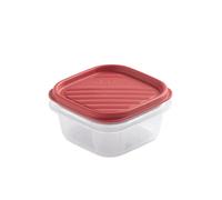Tatay Top Flex - Contenitore ermetico quadrato da 0,3 l con chiusura a scatto. Rosso mirtillo