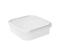 Tatay Top Flex - Contenitore ermetico quadrato da 1,3 l con chiusura a scatto. Bianco