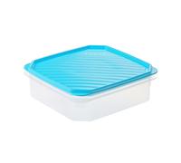 Tatay Top Flex - Contenitore ermetico quadrato da 1,3 l con chiusura a scatto. Turchese