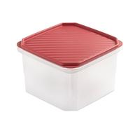 Tatay Top Flex - Contenitore ermetico quadrato da 2,9 l con chiusura a scatto. Rosso mirtillo