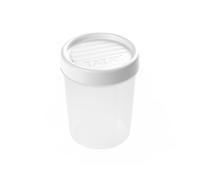 Tatay Twist - Contenitore rotondo da 0,4 l con coperchio ermetico a vite. Bianco