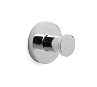 TATAY TATAYAppendiabiti da Bagno Singolo per Asciugamano Martins, Gancio da Parete, in Acciaio Inox e Zama, Doppio Sistema di Fissaggio con Viti o Glu Fix. Misure 6 x 4,5 x 6 cm