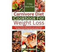Tate Mandara Carnivore Diet Cookbook For Weight Loss (Tascabile)