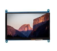 Tatiy Touchscreen con Display HD da 7 Pollici, Schermo LCD con Display Capacitivo HDMI 1024x600 per Raspberry Pi Generazione 1 2 3, Monitor per Computer Supporta Windows 7 8 10