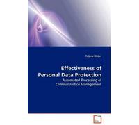 Tatjana Matjas Effectiveness of Personal Data Protection (Tascabile)