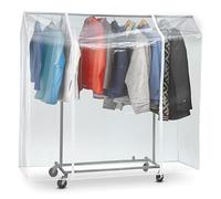 Tatkraft Anwalt - Copertura per Appendiabiti, Trasparente, con 2 Cerniere, Protegge i Vestiti da Sole, Polvere, Sporco, Dimensioni 130 x 160 x 60 cm
