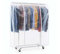 Tatkraft Darren & Anwalt - Armadio Tessuto, Rella Appendiabiti, con Ruote, Stand Appendiabiti con Copertura, Appendiabiti Robusto, Portata 100 kg