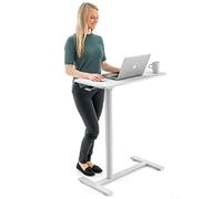 Tatkraft Relax Tavolo per Laptop Regolabile in Altezza con Ruote, Regolazione Pneumatica Dell'altezza Facile e Comodo da Usare 74-115 cm, Tavolo per Notebook con Rotelle per Casa Ufficio
