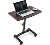 Tatkraft Salute Scrivania Computer Ufficio Porta PC Tavolino marrone 4 ruote