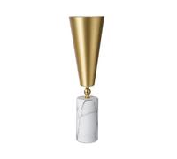 TATO Vox Lampada Da Tavolo Grande Marmo Bianco E Ottone Opaco/Bianco