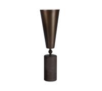 TATO Vox Lampada Da Tavolo Grande Marmo Marrone E Bronzo Opaco