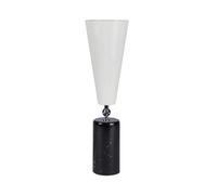 TATO Vox Lampada Da Tavolo Grande Marmo Nero E Cromo/Bianco