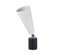 TATO Vox Lampada Da Tavolo Piccola Marmo Nero E Cromo/Bianco