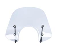 TaTonCycle Moto Scooter Sport Bike Parabrezza Flusso d'aria Deflettore del vento Visiera anteriore adatto per Vespa LX 50 125 150 LX50 LX125 LX150 GT200 GTS250 300 Tutto l'anno (Grigio Fumé)