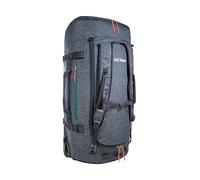 Tatonka Trolley Duffle Roller 80 - Borsa da viaggio pieghevole con ruote e funzione zaino - Riutilizzabile nella propria tasca coperchio - Volume 80 litri, blu navy, 80 l, Grande trolley senza telaio